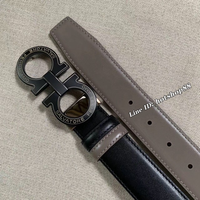 菲拉格慕男士皮帶 Ferragamo雙面牛皮腰帶  jjp1686